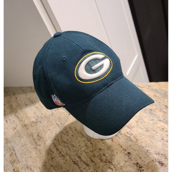 VTG Reebok On Field Green Bay Packers NFL Football Strapback Dad Hat Cap - Picture 1 of 12